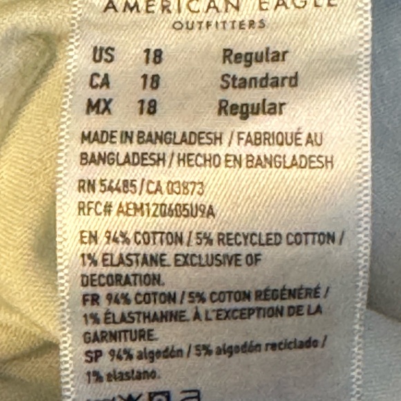 American Eagle curvy 90s skinny jeans size 18 reg - Picture 7 of 8